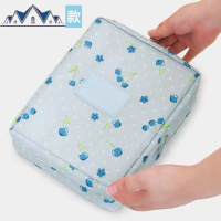 网红ins风化妆包女随身便携大容量收纳箱手提透明超火防水洗漱包 三维工匠收纳包