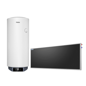 海尔(Haier)家用壁挂式太阳能热水器一级能效速热锆金全瓷加热管100L[套装]