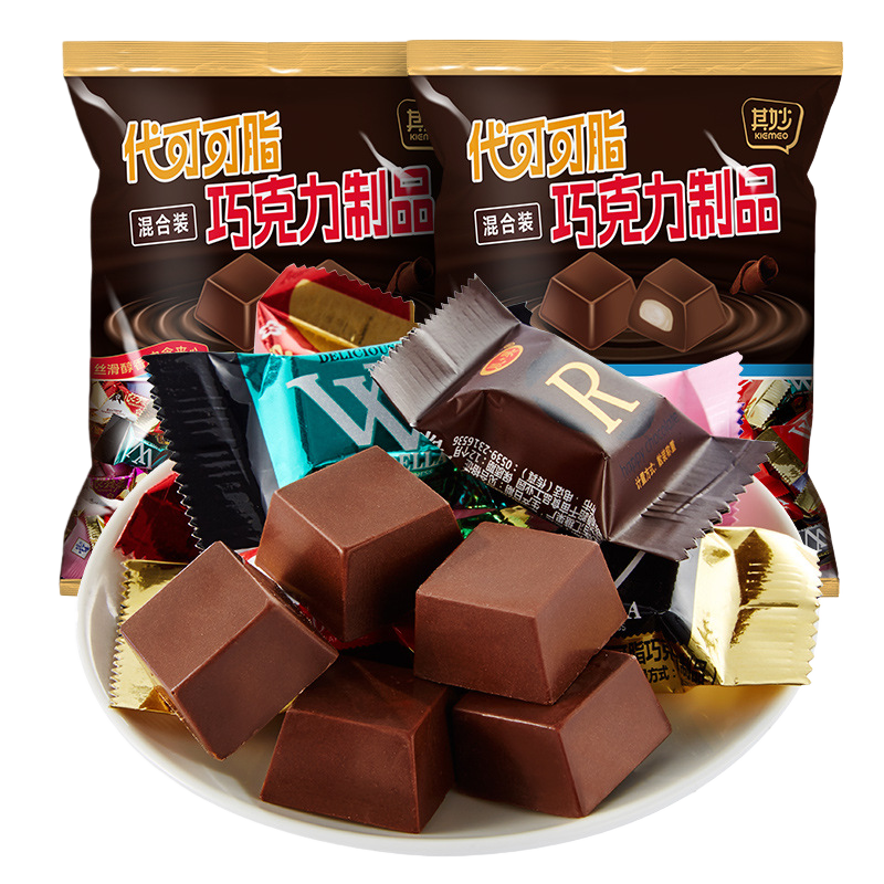 混合装巧克力400g 脆心巧克力球麦丽素夹心办公室解馋可可脂小零食过年礼物糖果牛奶健身小零食品舒缓情绪补充能量