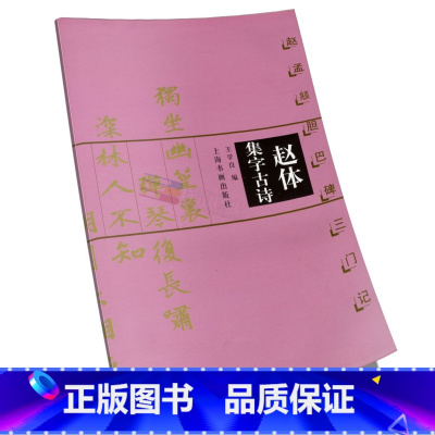 [正版]赵孟頫胆巴碑三门记 赵体集字古诗 王学良编 软笔毛笔书法练字帖 上海书画出版社