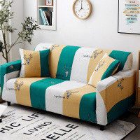 弹力懒人沙发套罩通用型全包萬能套简约布艺沙发垫全盖布 三角麋鹿 L形状组合沙发(贵妃L码+沙发XL码)