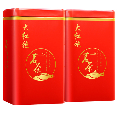 2025新茶大红袍茶叶特级武夷岩茶乌龙茶浓香型肉桂碳焙罐装500g