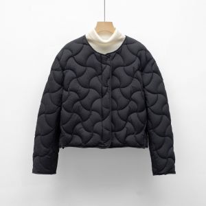 秋冬新国标90绒新品宽松极简风轻薄圆领羽绒服短外套