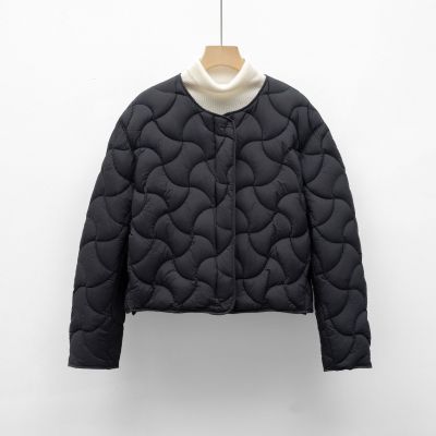 秋冬新国标90绒新品宽松极简风轻薄圆领羽绒服短外套