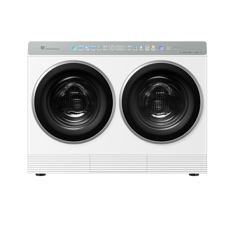 小天鹅全自动滚筒洗衣机TNDD20-08AIDEW 2千克节能1级LED显示极地白