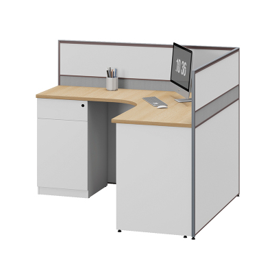 臻远ZYGW-013屏风工作卡位职员桌办公桌 L型单人位