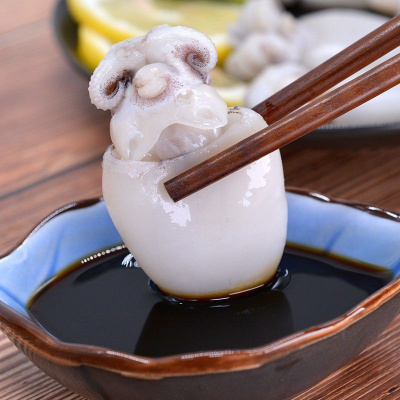 新鲜小墨鱼鲜活海鲜小乌贼花枝墨斗鱼墨鱼仔去皮去内脏顺丰批发 1斤