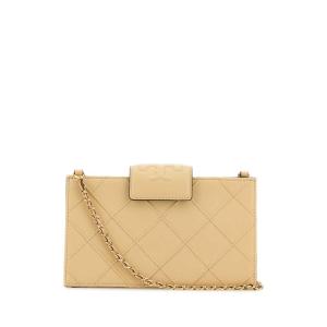 托里.伯奇(TORY BURCH)女士单肩包真皮斜挎包百搭配饰金色五金时 BEIGE_O_TAN