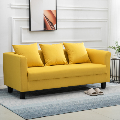 双人沙发闪电客小户型公寓出租房卧室阳台服装店两人三人皮质沙发椅