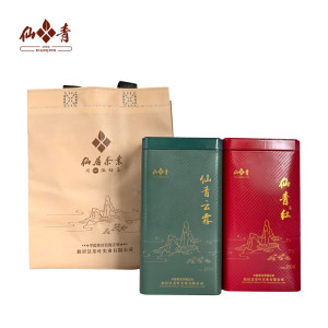 仙青红茶绿茶250g罐装2罐组合A