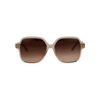 FERRAGAMO透明 beige 醋酸纤维女士太阳镜时尚百搭偏光遮阳眼镜