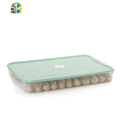 饺子盒家用冰箱速冻水饺盒馄饨盒专用鸡蛋保鲜多层储物托盘收纳盒 FENGHOU保鲜盒保鲜盒