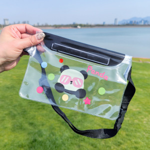 大号腰包手机防水袋可触屏拍照通用密封手机套游泳漂流挎肩收纳包3759Z