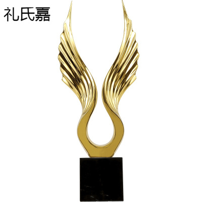 礼氏嘉礼品乔迁大展宏图摆件现代客厅玄关抽象家居装饰品轻奢摆设默认颜色