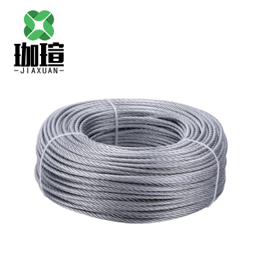 珈瑄 镀锌钢丝绳 多股细丝防旋转软油丝绳钢芯镀锌钢丝绳 2mm 单位:米