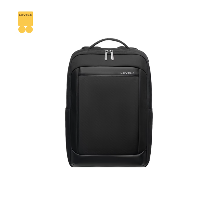 地平线8号(LEVEL8)双肩包15.6英寸电脑包 休闲商务背包 男女 简约书包 黑色