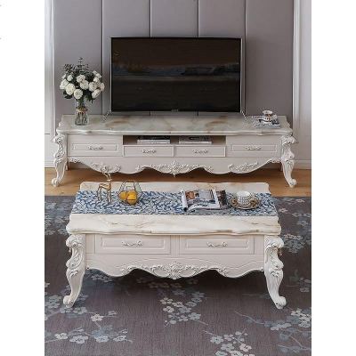 欧式茶几电视柜组合现代简约客厅小户型大理石北欧简欧家具套装