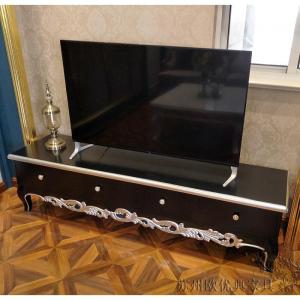 现代简约客厅地柜 欧式电视柜 新古典实木电视柜组合家具 可定制 如图200*45*48 整装