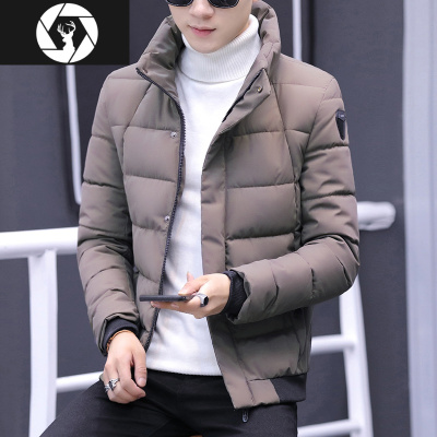 HongZun2020新款冬季男士棉衣韩版修身帅气小棉袄子个性棉服冬装潮流外套棉衣