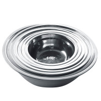 金迪乐不锈钢菜碟菜碗菜盘深盘多用盘20CM10个装/件