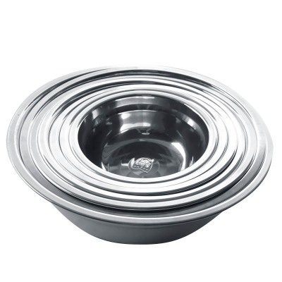 金迪乐不锈钢菜碟菜碗菜盘深盘多用盘20CM10个装/件