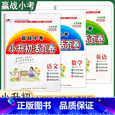 语文+数学+英语[小升初活页卷] 小学升初中 [正版]2024赢战小考小升初活页卷语文数学英语专项真题模拟训练试卷升学复
