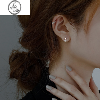 JiMi925银银耳夹女2023年新款潮无耳洞2022耳环简约耳钉独特耳骨耳饰
