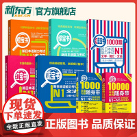红蓝宝书1000题新日本语能力考试N5N4N3N2N1橙宝书绿文字词汇文法练习详解许小明搭日语历年真题试卷单词语法完全掌