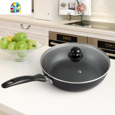 12CM迷你平底不粘锅4寸千层蛋糕不黏煎盘宝宝辅食煎蛋锅电磁炉锅 FENGHOU 20cm不粘盘送木铲]煎锅