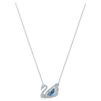 Swarovski女士项链 SWAN 经典小天鹅蓝色休闲吊坠 送女友礼物