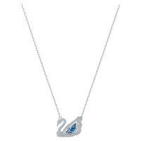 Swarovski女士项链 SWAN 经典小天鹅蓝色休闲吊坠 送女友礼物