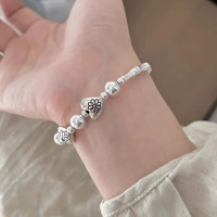 小众设计竹节爱心手链女冷淡风时尚个性精致简约百搭高级感手饰品送女朋友老婆情人节七夕生日礼物