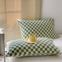 冬季加厚牛奶绒枕套ins风纯色珊瑚绒枕头套法兰绒单人枕芯套