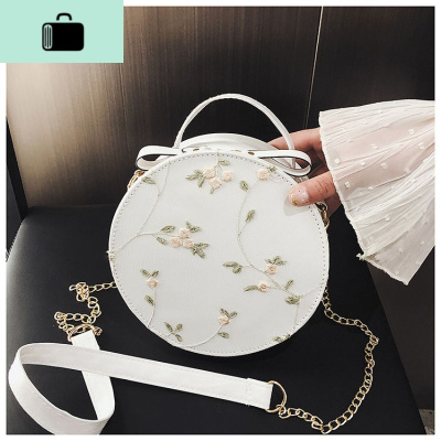 仙女小包包女2019夏季新款甜美蕾丝花朵单肩包链条斜挎包古风汉服NEW LAKE女士单肩包