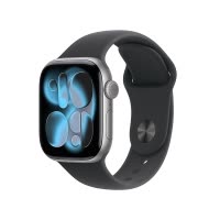 Apple Watch S11 GPS 42毫米深空灰色铝金属表壳 黑色运动型表带-S/M