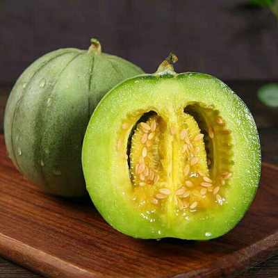 [西沛生鲜]新鲜绿宝甜瓜 净重2.5斤