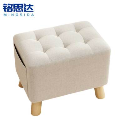 铭思达矮凳米白色个