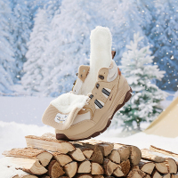 361°女鞋加绒保暖运动鞋冬季大棉鞋防滑户外高帮休闲鞋老爹鞋子女