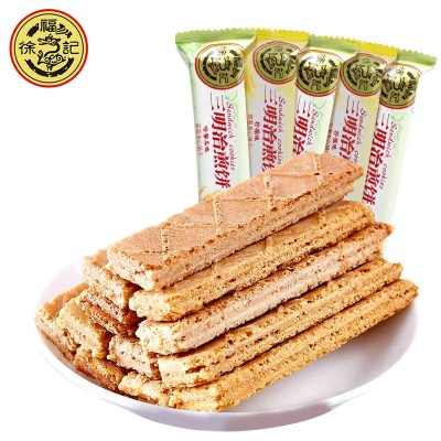 徐福记饼干即食柠檬味三明治夹心煎饼160g柠檬味味零食小吃休闲食品解饿