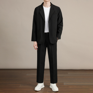 啄木鸟休闲西服套装男款2025新款商务西裤通勤高级感西装二件套K