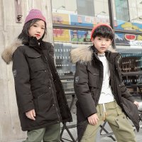 举翼王子儿童羽绒服男童加厚中大童冬女童童装韩版洋气外套