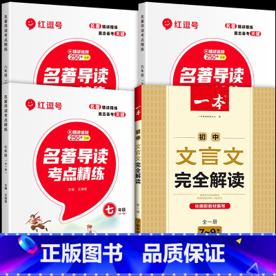 推荐♥♥♥一本文言文+名著导读考点精练(七八九年级) 初中通用 [正版]荣恒教育 名著导读考点精练初中初一七八九上下册必