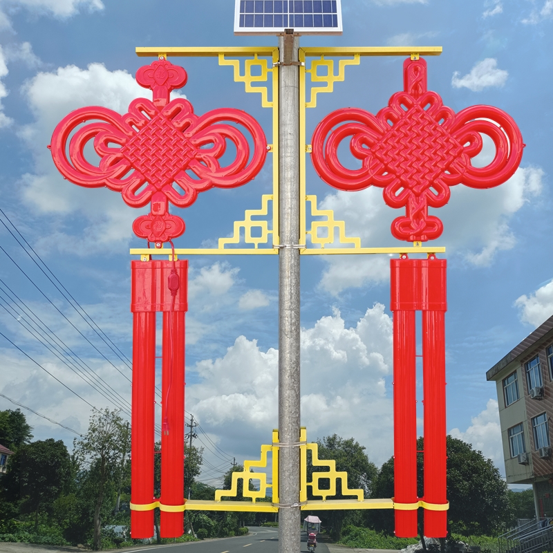 温特雷特户外亮化led中国结太阳能路灯杆灯笼新农村道路装饰发光景观