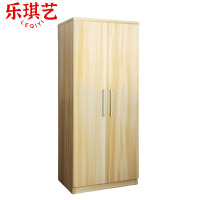 乐琪艺 二门衣柜 浅胡桃色 60*40*180cm 台