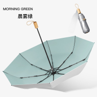 雷柏利钛银遮阳伞双层太阳伞超防紫外线女晴雨两用黑胶防晒伞upf50