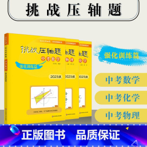 [强化训练篇]中考数物化3本 初中通用 [正版]2023新版挑战压轴题中考数学物理化学轻松入门篇+强化训练篇+精讲解读篇