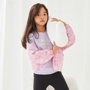 [1件3折价:78]moomoo童装男女童运动外套春秋新款时尚撞色印花连帽长袖上衣