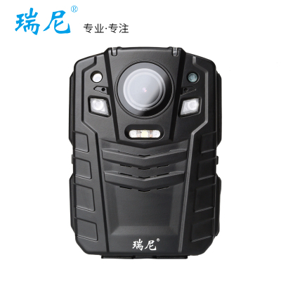 瑞尼RN-A9D工作执法记录仪64G防摔高清运动摄像机便携对讲机执勤双电池保安巡查耐用红外夜视现场执法仪黑色