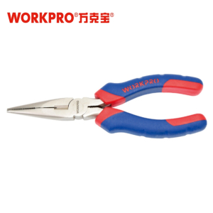 万克宝原装正品优质钢材尖嘴钳锻造双色握持舒服
