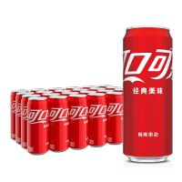 可口可乐(Coca-Cola)330ml*24听 细长罐整箱 可乐330ml*24听